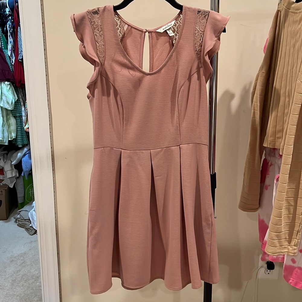 Pink mini dress